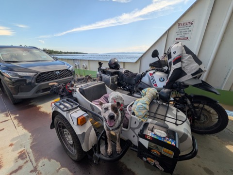 Best seat on the Lake Champlain ferry. Not up for debate.