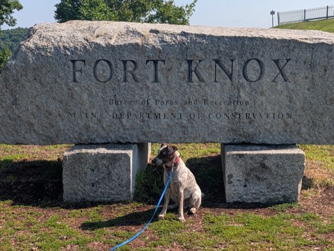 Guarding Fort Knox. The Maine one. Somebody has to.